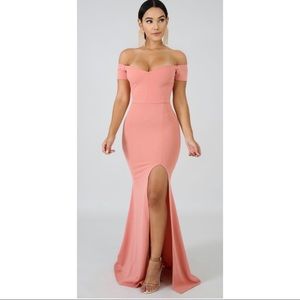 Blush Pink Mermaid Dress